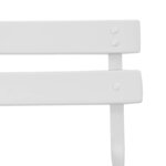 vidaXL Chaise de jardin pliante 2 Pièces Blanc 42 x 46 x 82cm Acier