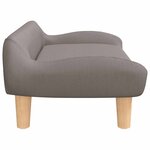 vidaXL Canapé pour enfants taupe 70x40x24 cm tissu