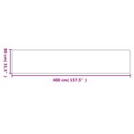 vidaXL Tapis de couloir aspect sisal platina 80x400 cm