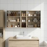 vidaXL Ensemble de Meubles de Salle de Bain 3 Pièces 106 x 16 x 62 5 cm