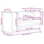 vidaXL Organisateur de Bureau Chêne Ancien 44.5x24x25 cm Bois Techniques