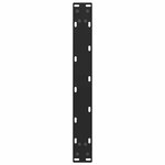 vidaXL Pieds de table basse Noir 2 pièces 60 x (42-43) cm Acier