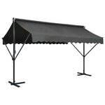 vidaXL Auvent sur pied 400 x 300 cm Anthracite