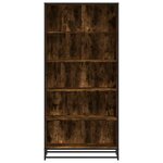 vidaXL Bibliothèque chêne fumé 80 5x35x170 5 cm bois d'ingénierie