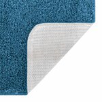 vidaXL Ensemble de tapis de bain antidérapants 2 Pièces Bleu PP