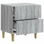 vidaXL Cabinet de chevet Sonoma gris 43 x 34 5 x 48 cm