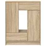 vidaXL Buffet avec tiroirs et portes chêne sonoma 73x31x90 cm