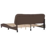 vidaXL Cadre de lit sans matelas Hvar marron 180x200 cm similicuir