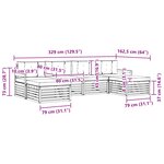vidaXL Ensemble de canapés d'extérieur 6 pc Blanc et anthracite