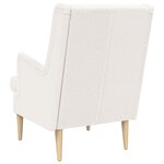 vidaXL Fauteuil Crème Bouclé