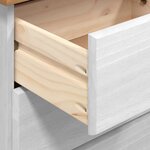 vidaXL Commode ASKIM Blanc 91 x 40 x 95 5 cm Bois de pin massif