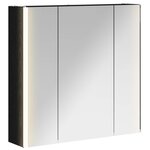 vidaXL Armoire Miroir de Salle de Bain Chêne noir