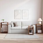 vidaXL Table d'Accent 3 Pièces Marron Bois de Mahogany Massif