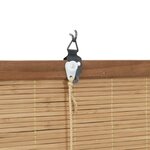 vidaXL Stores et Occultants Marron Clair 140 x 220 cm Bambou