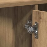 vidaXL Cabinet de Lavabo avec stockage Chêne artisanal 91 x 35 x 60 cm