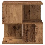 Table d'appoint vidaXL en bois usé 40x40x40 cm en bois reconstitué