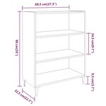 vidaXL Buffet Sonoma gris 69 5x32 5x90 cm Bois d'ingénierie