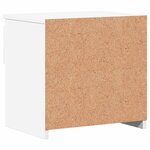 vidaXL Table de chevet Blanc 40x30x39 cm Aggloméré