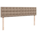 VidaXL Cadre de lit ottoman et matelas cappuccino 200x200cm similicuir