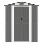 vidaXL Abri de jardin Gris clair 192x357x223 cm Acier galvanisé