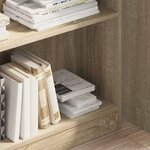 vidaXL Bibliothèque chêne sonoma 80x24x109 cm bois d'ingénierie