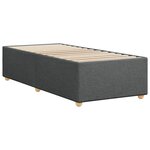 vidaXL Cadre de lit sans matelas gris foncé 90x200 cm tissu