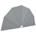 vidaXL Auvent latéral pliable de terrasse Gris 200 cm