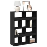 vidaXL Bibliothèque noir 100x33x125 5 cm bois d'ingénierie