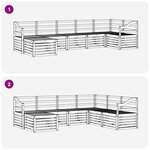 vidaXL Ensemble de canapés d'extérieur 7 pc Naturel