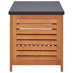 vidaXL Boîte de rangement de jardin 150x50x55 cm Eucalyptus solide