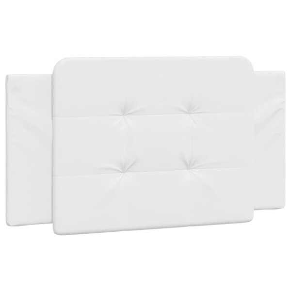vidaXL Coussin de tête de lit blanc 100 cm similicuir