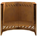 vidaXL Foyer sans Fumée Hexagonal 58x58x51 cm en Acier Résistant aux Intempéries