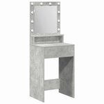 vidaXL Coiffeuse Gris béton 50 x 41 x 135 cm Bois d'ingénierie