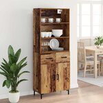 vidaXL Haut Armoire Bois ancien 69 5 x 34 x 180 cm Bois d'ingénierie