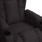 vidaXL Fauteuil de massage Noir Similicuir