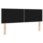 vidaXL Tête de lit LED Crème 144 cm Tissu en velours côtelé