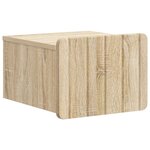 vidaXL Cabinet de chevet mural Chêne Sonoma 33 x 34 5 x 24 cm