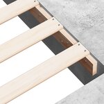 vidaXL Cadre de lit gris béton 140x190 cm bois d'ingénierie