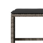 vidaXL Salon de jardin 6 Pièces avec coussins gris résine tressée