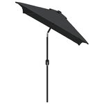 vidaXL Parasol d'extérieur avec mât en métal 300x200 cm anthracite