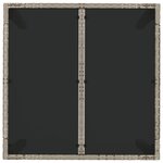 vidaXL Ensemble à manger de jardin 3 Pièces coussins gris résine tressée