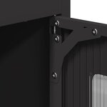 vidaXL Buffet haut noir 68x39x123 cm acier