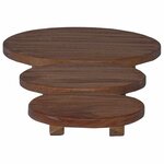 vidaXL Tabouret à Plantes 3 Pièces Marron Bois d'Acajou