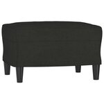 vidaXL Repose-pied Noir 60x50x41 cm Tissu