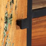 vidaXL Meuble TV 120 x 30 x 40 cm Bois de récupération massif et acier