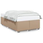 vidaXL Cadre de lit cappuccino 120x190 cm similicuir