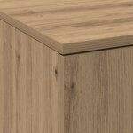 vidaXL Buffet en chêne artisanal 70x35x180 cm Bois d'ingénierie