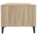 vidaXL Table basse Chêne sonoma 102x50x40 cm Bois d'ingénierie