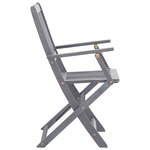 vidaXL Chaises pliables d'extérieur lot de 4 Bois d'acacia solide
