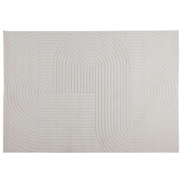 vidaXL Tapis de surface HUARTE Crème 230 x 160 cm Polyester